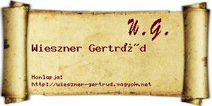 Wieszner Gertrúd névjegykártya